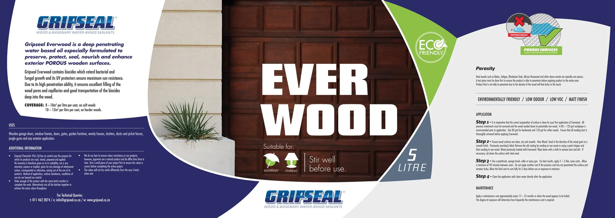 Final approved flat label artwork for Ever Wood