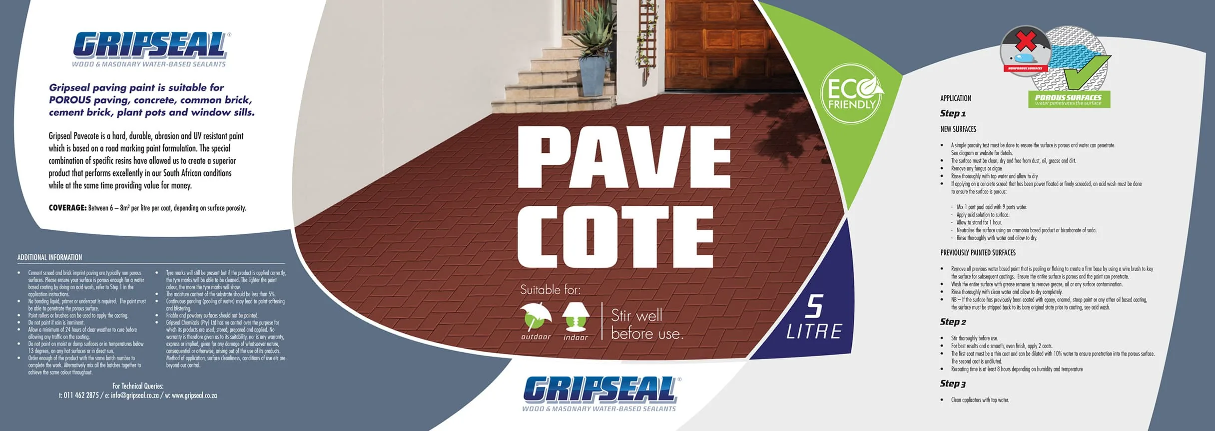 Final approved flat label artwork for Pave Cote