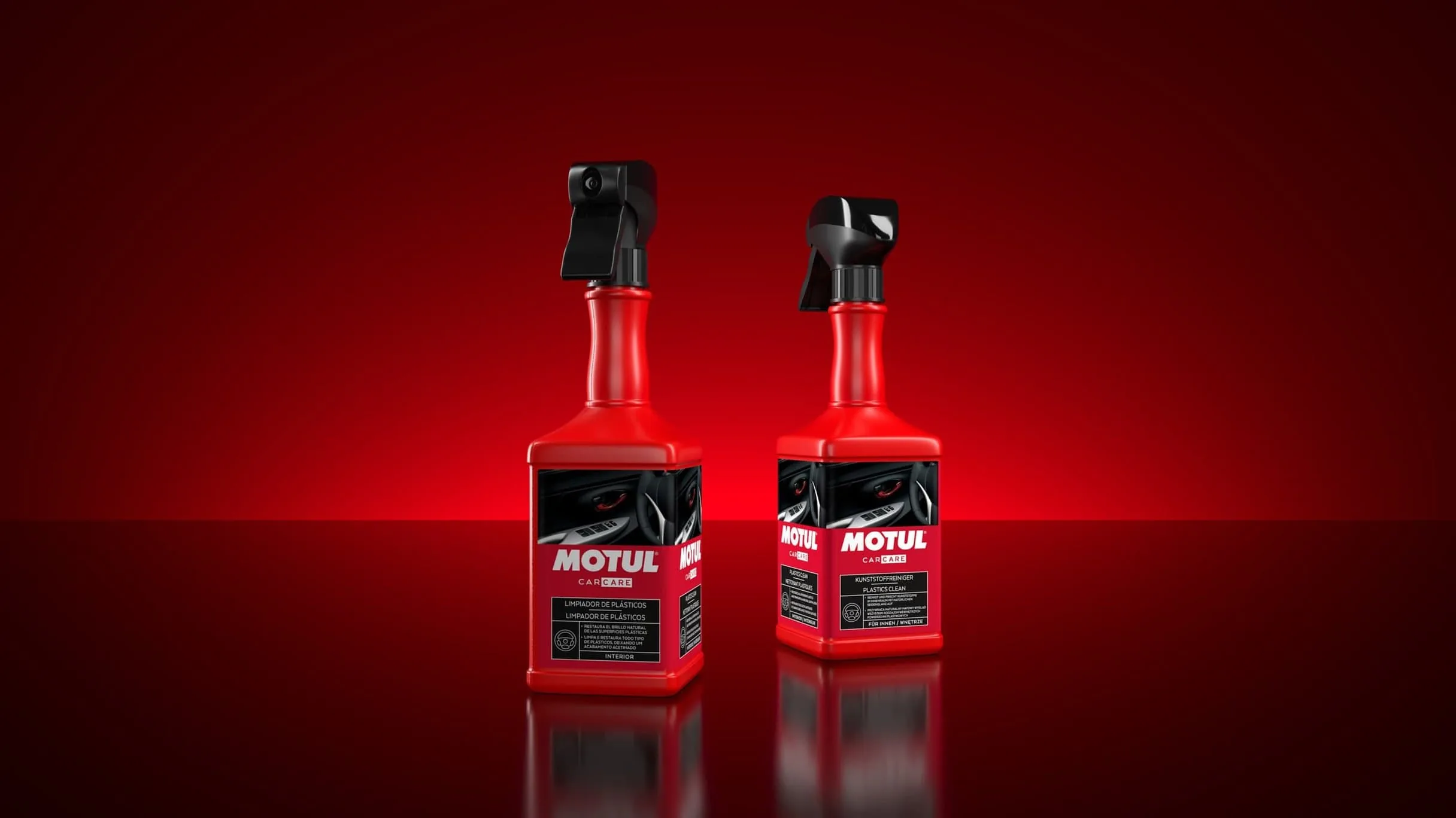 Motul Car Care product presentation and authored 3D visualisation