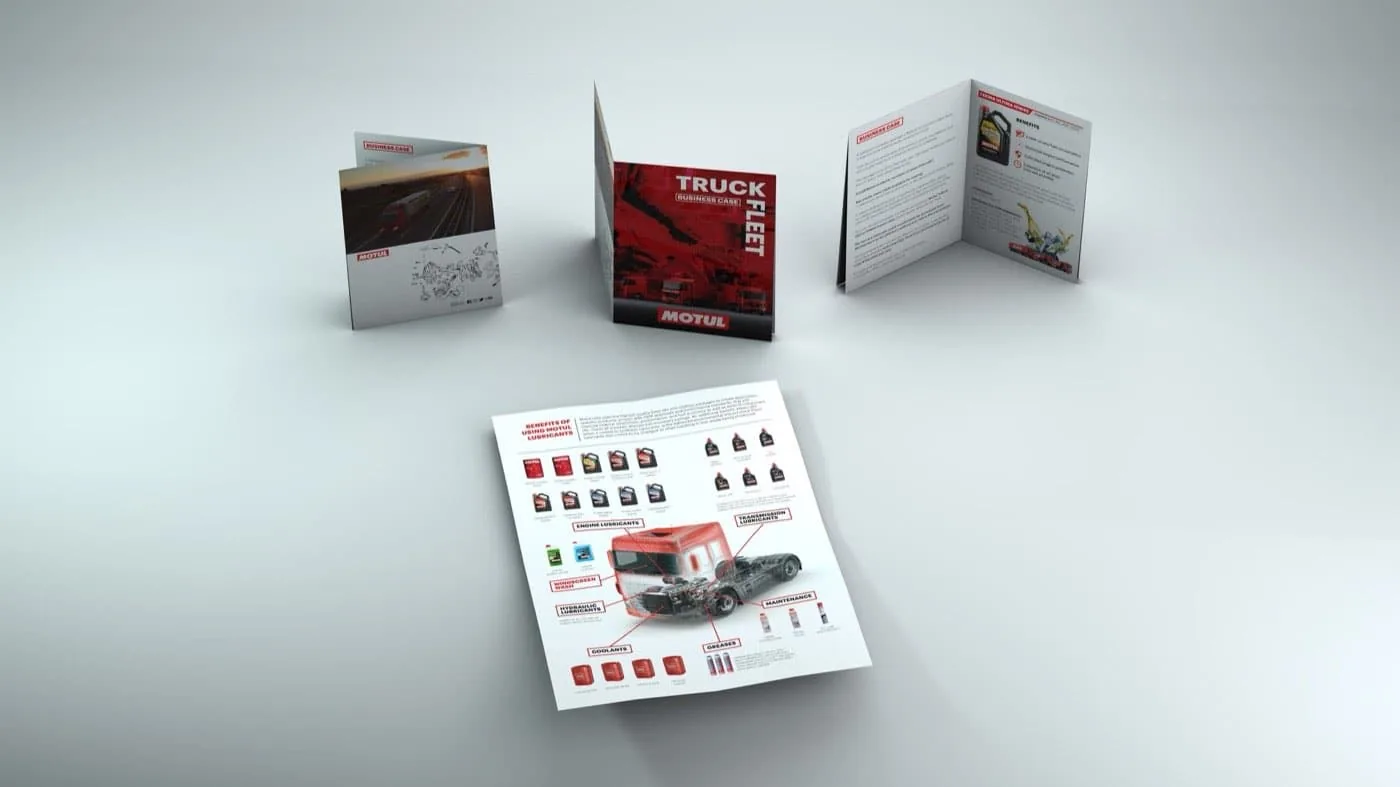 Motul truck-fleet brochure and structured product information