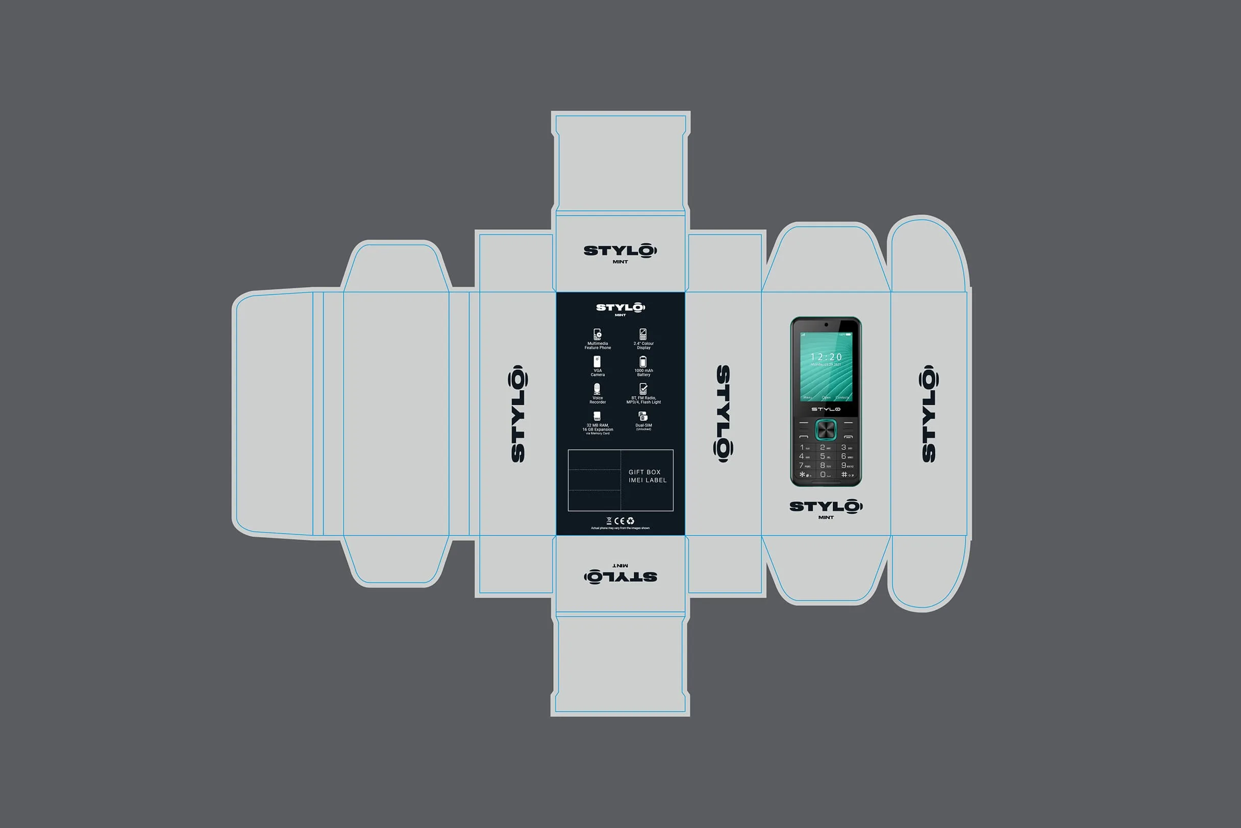 PEP Stylo Feature Phone Packaging