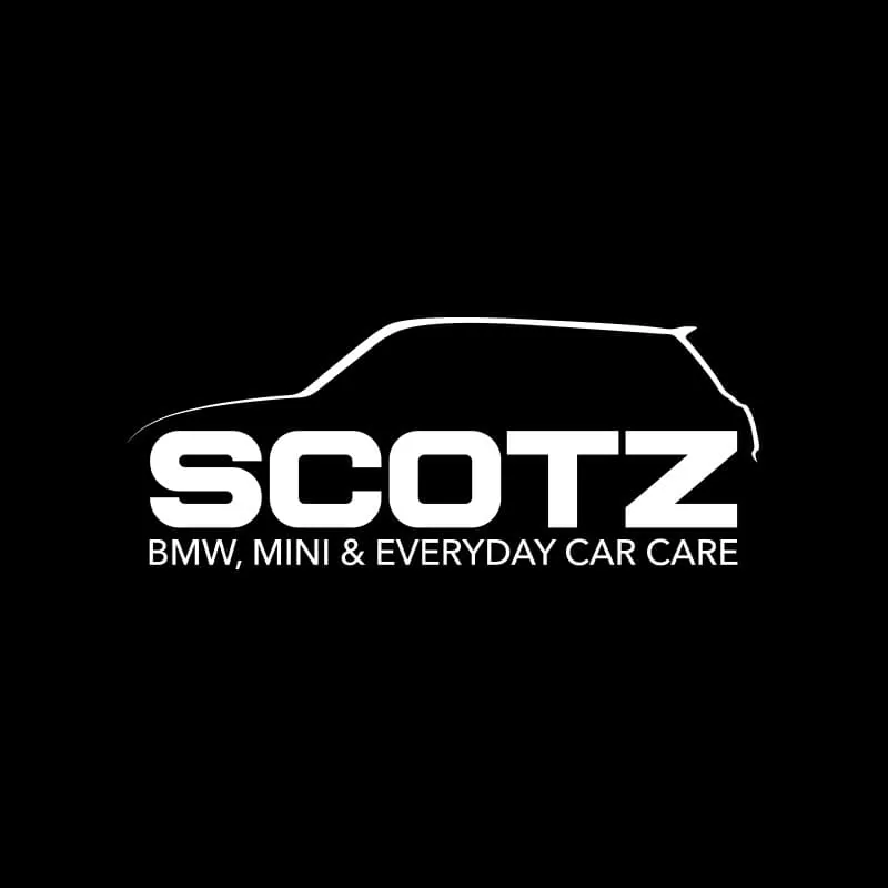 Scotz Auto identity mark and service descriptor on a light field