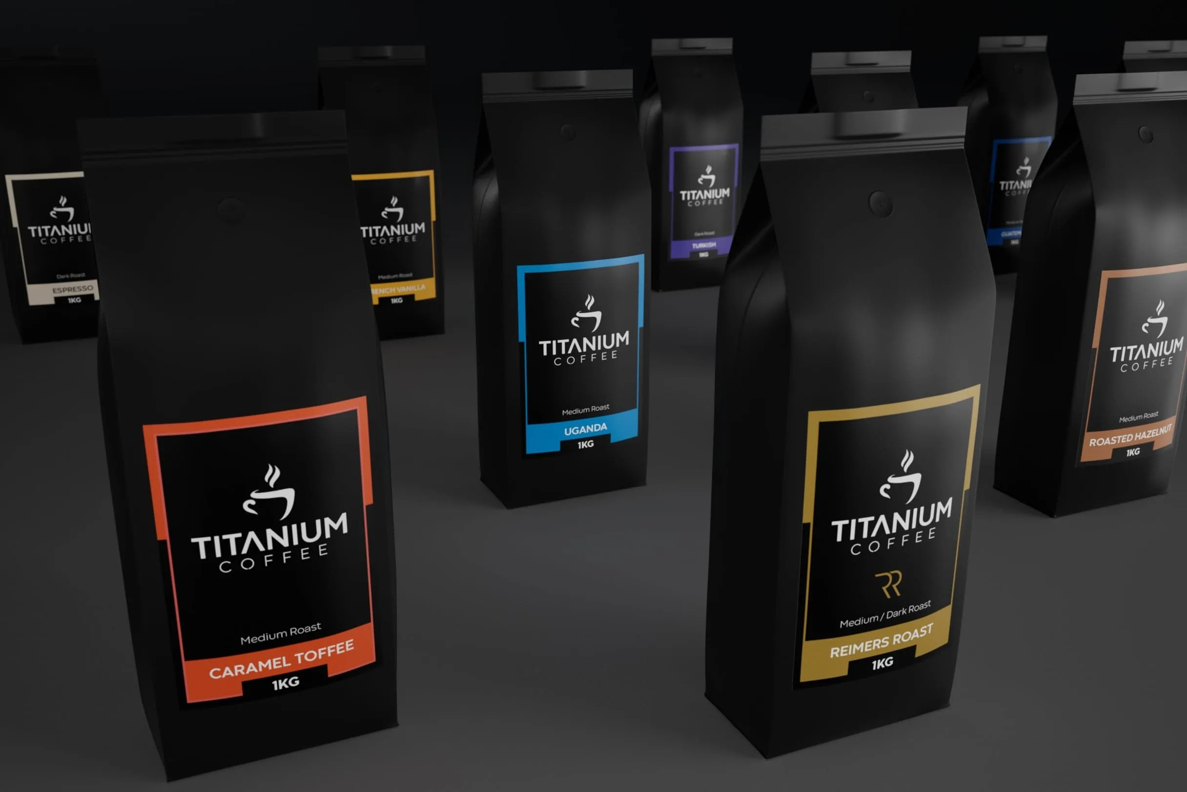 Titanium Coffee · Packaging Range