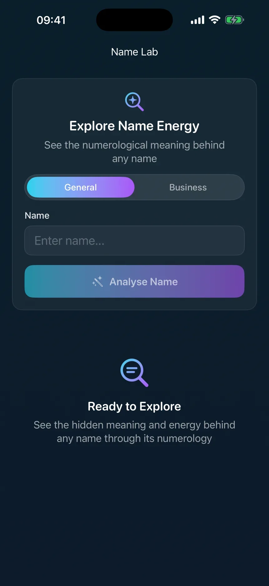 OrbiSage iPhone Name Lab offering given-name and business-name exploration
