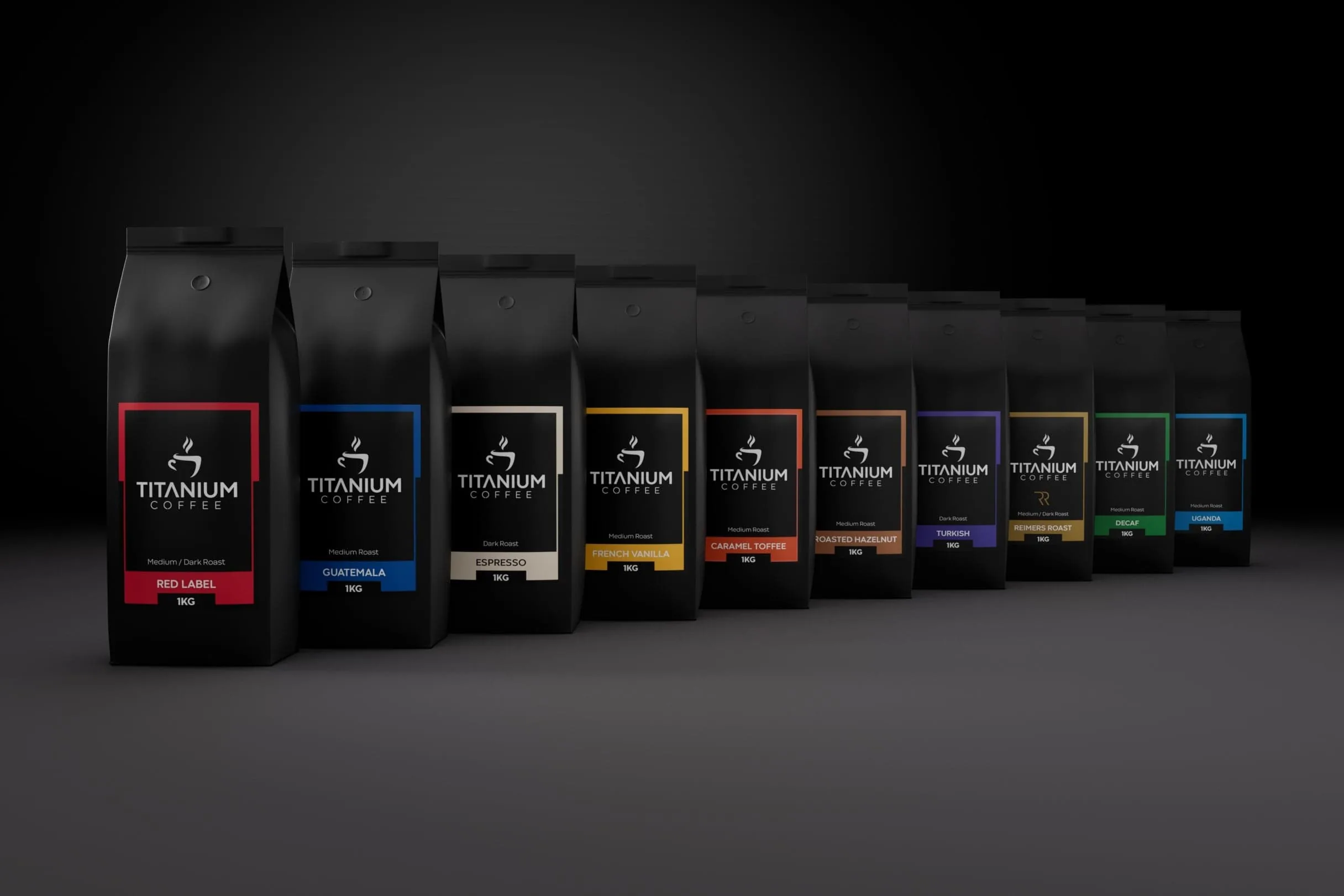 Titanium Coffee: Identity development and packaging system, by Skilld Design