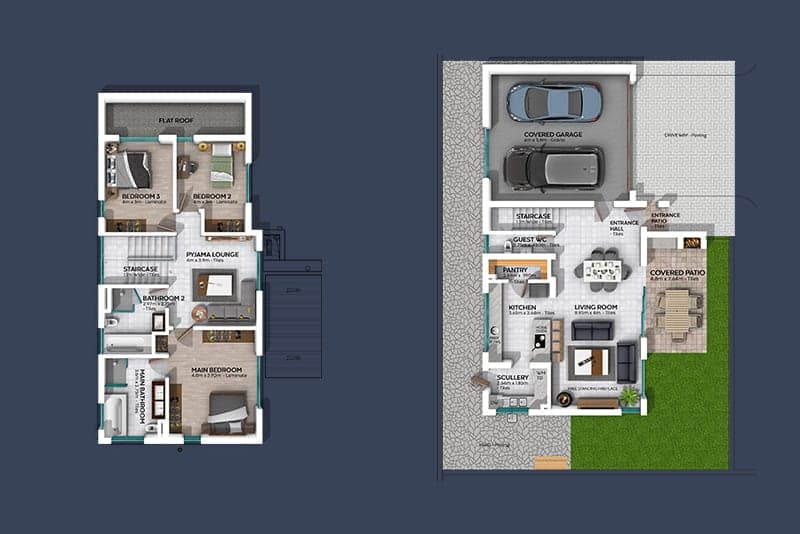 Eagle Ridge Unit 7 floor plan layout with branded presentation design