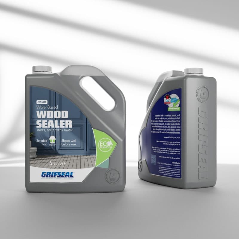 GripSeal Classic 5 litre bottle 3D render showing the design scales across all sizes