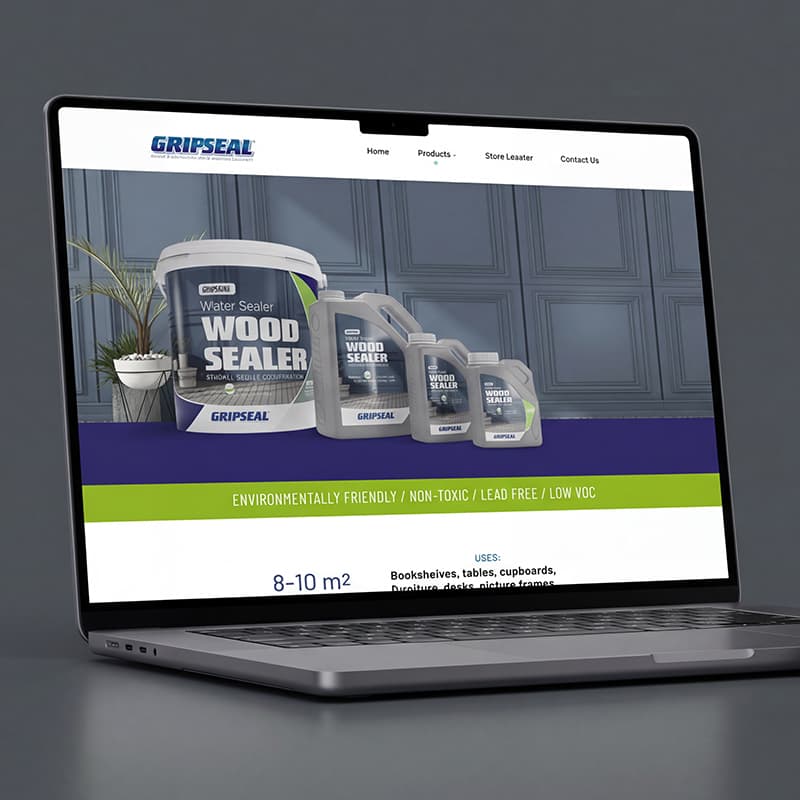 GripSeal Classic product page design with specifications and purchase details