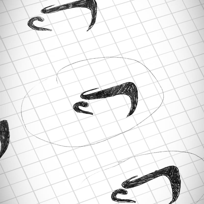 Titanium Coffee Sketches & Logo Construction